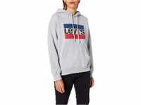 Levi's Damen Graphic Standard Hooded Sweatshirt Hoodie, Logo Starstruck Heather Grey,