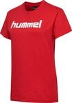 Hummel Damen T-shirts HMLGO COTTON LOGO, True Rot, XS, 203518-3062