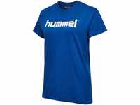 hummel Damen Hmlgo bomuldslogo T shirts, True Blue, L EU