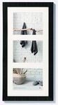 walther design Bilderrahmen schwarz 3x 13x18 cm Galerie mit Passepartout, Home