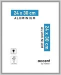 accent by nielsen Aluminium Bilderrahmen Accent, 24 x 30 cm, Silber
