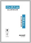 accent by nielsen Aluminium Bilderrahmen Accent, 21 x 29,7 cm (A4), Silber 