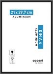 accent by nielsen Bilderrahmen, 21 x 29,7 cm (A4), Aluminium, Schwarz matt,