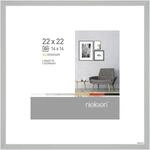 nielsen Bilderrahmen, 22 x 22 cm, Aluminium, Silber matt, Fotorahmen zum Aufh&auml;ngen