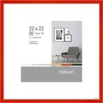 nielsen Bilderrahmen, 22 x 22 cm, Aluminium, Rot glanz, Fotorahmen zum...
