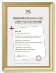 walther design JA130G Lounge Picture Frame, 8.25 x 11.75 inch (21 x 29.7 cm), Gold