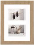 walther design HO215C Home Holzrahmen, 2X 10x15 cm, beigebraun