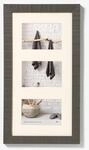 walther design Bilderrahmen grau 3x 10x15 cm Galerie mit Passepartout, Home