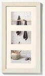 walther design Bilderrahmen cremeweiss 3x 10x15 cm Galerie mit Passepartout, Home