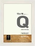 nielsen Holz Bilderrahmen Quadrum, 13 x 18 cm, milchig | Holz Fotorahmen im Hoch- &