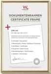walther design Bilderrahmen gold 21 x 29,7 cm (DIN A4) Galeria Kunststoffrahmen