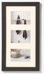 walther design Bilderrahmen schwarz 3x 10x15 cm Galerie mit Passepartout, Home