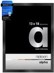 nielsen Aluminium Bilderrahmen Alpha, 13 x 18 cm, Schwarz