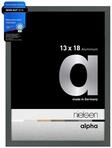 nielsen Aluminium Bilderrahmen Alpha, 13 x 18 cm, Grau