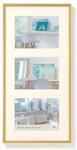 walther design Bilderrahmen gold 3X 15x20 cm Galerie mit Passepartout, New Lifestyle
