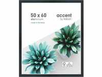 accent by nielsen Aluminium Bilderrahmen Star, 50x60 cm, Struktur Schwarz Matt