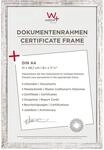 walther design BP130S Peppers Bilderrahmen, Holz, 21 x 29,7 cm (din a4), silber