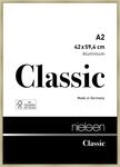 nielsen Bilderrahmen, 42 x 59,4 cm (A2), Aluminium, Gold matt, Posterrahmen zum