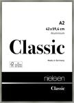 nielsen Bilderrahmen, 42 x 59,4 cm (A2), Aluminium, Platin glanz, Posterrahmen zum