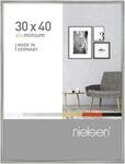 nielsen Bilderrahmen, 30 x 40 cm, Aluminium, Silber glanz, Fotorahmen zum...