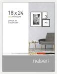 nielsen Bilderrahmen, 18 x 24 cm, Aluminium, Wei&szlig; Glanz, Fotorahmen zum Auftstellen