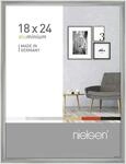 nielsen Bilderrahmen, 18 x 24 cm, Aluminium, Silber glanz, Fotorahmen zum Auftstellen