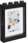 LEGO Bilderrahmen f&uuml;r Fotos 10x15 cm Schwarz Stylischer und lustiger Fotorahmen f&uuml;r