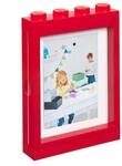 LEGO Bilderrahmen f&uuml;r Fotos 10x15 cm Rot Stylischer und lustiger Fotorahmen f&uuml;r