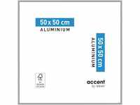 accent by nielsen Aluminium Bilderrahmen Accent, 50x50 cm, Silber Matt