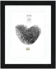 Deknudt Frames Bilderrahmen mit Passepartout - Schwarz - S66KF2 P1 20x25cm f&uuml;r Bild