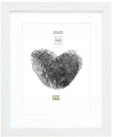 Deknudt Frames Bilderrahmen mit Passepartout - Weiss - S66KF1 P1 20x25cm f&uuml;r Bild