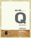 nielsen Bilderrahmen, 40 x 50 cm, Holz, Gold, Posterrahmen zum Aufh&auml;ngen im Hoch- &