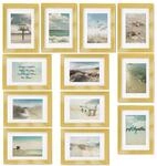 bomoe 12er Bilderrahmen Set Ocean &ndash; Fotorahmen Collage f&uuml;r 13x18 cm Bilder