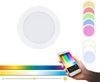 EGLO connect LED Einbauleuchte Fueva-C, Smart Home Einbaulampe, Material: Metallguss,