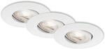 BRILONER - LED Einbauleuchten, 3er Set, Einbaustrahler, Spots, Deckenlampen dimmbar,