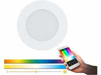 EGLO connect LED Einbauleuchte Fueva-C, Smart Home Einbaulampe, Material:...