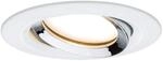 Paulmann 936.85 Einbauleuchte LED Nova Plus rund 1x6,8W Wei&szlig; matt, Chrom...