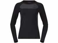 Bergans Cecilie Wool Long Sleeve - Black/Solid Charcoal - S