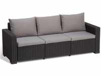 Allibert Lounge Sofa California 3-Sitzer, graphit/cool grey