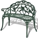 vidaXL Gartenbank 2er Aluguss 100cm Sitzbank Parkbank Eisenbank Gartenm&ouml;bel