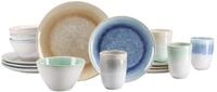 CreaTable, 17348, Serie AQUARIUS, 16-teiliges Geschirrset f&uuml;r 4 Personen,