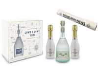 Lind & Lime Geschenkset - Gin 0,7L (44% Vol) mit 2x Scavi Ice Prestige 0,2L...