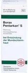 DHU Borax Pentarkan S Mischung bei Entz&uuml;ndungen der Mundschleimhaut, 50 ml...
