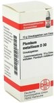 PLUMBUM METALLICUM D 30 Globuli 10 g