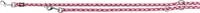 TRIXIE Hundeleine Cavo V-Leine L&ndash;XL, 2,00 m &oslash; 18 mm in fuchsia - verstellbare