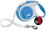 flexi&reg; Comfort L | 5m Gurt Roll-Leine f&uuml;r Hunde bis 60 kg | Blau | ausziehbare