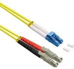 ROLINE LWL-Kabel duplex 9/125&micro;m OS2, LSH APC / LC UPC, LSOH, gelb, 5 m