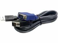 TRENDnet TK-CU06 USB VGA KVM männlich zu männlichKabel, VGA/SVGA HDB 15-Pin