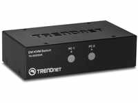 TRENDnet TK-222DVK 2-Port DVI KVM Switch mit Audio (Verwaltung von zwei PCs,