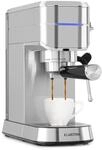 Klarstein Futura Espressomaschine, Siebtr&auml;germaschine mit 1450 Watt, 20 bar,